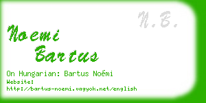 noemi bartus business card